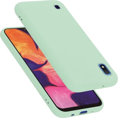 Cadorabo Hoesje geschikt voor Samsung Galaxy A10 / M10 in LIQUID LICHT GROEN - Beschermhoes gemaakt van flexibel TPU silicone Case Cover