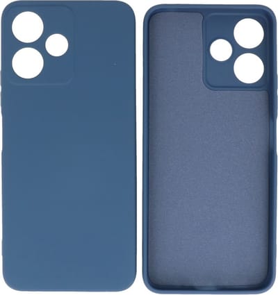 Fashion Backcover Telefoonhoesje - Color Hoesje - Geschikt voor de Xiaomi Redmi 12 - 12 5G - Navy