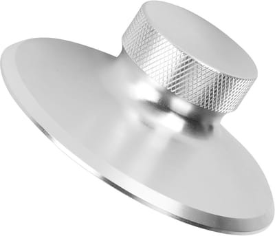 Platenklem - Platenstabilisator - Platenspeler Gebruik - Compact Ontwerp - 9x9x5 cm - Zilver