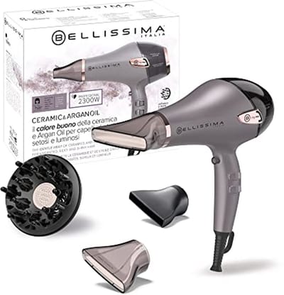 Professionele Haardroger met Keramische Technologie en Arganolie - 2300W, 3 Temperatuurinstellingen, Ionisator en Koudeschot