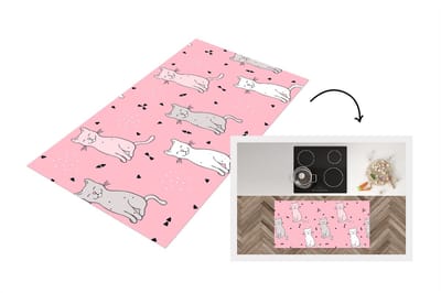 Keukenloper - Loper keuken - Kat - Huisdieren - Meisje - Design - 120x60 cm - Keukenloper vinyl