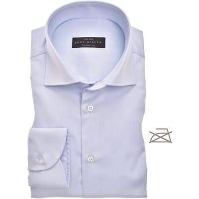 John Miller Overhemd Tailored Longer Sleeve Non Iron Mouwlengte 7 Licht Blauw / male