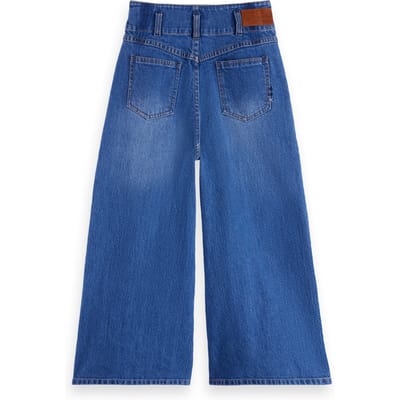 Scotch & Soda Girls The Wave Customised Wide Jeans — Art From The Heart Taglia: 4 | Jeans Outlet | kids