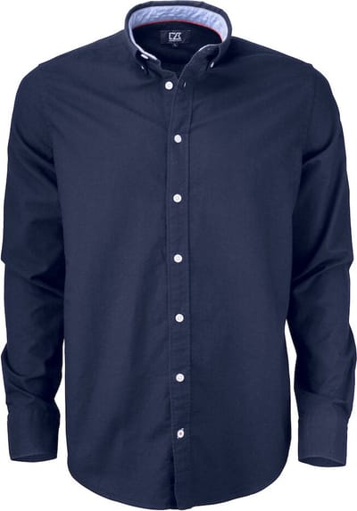 Cutter & Buck Belfair Oxford Shirt Heren 352400 - Dark Navy - L
