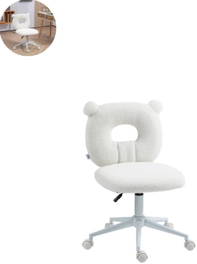 Teddy stoel - Fauteuil - Relaxzetel - Relaxstoel - Relaxfauteuil - Stoel - Voor één Persoon - Wit