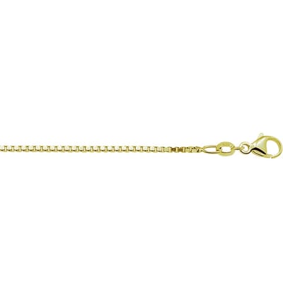 The Jewelry Collection Ketting Venetiaans 1,2 mm - Zilver verguld