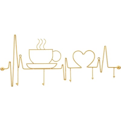 Kapstok Breakfast Wall Hanger Gold 60×3,8×26,7 cm