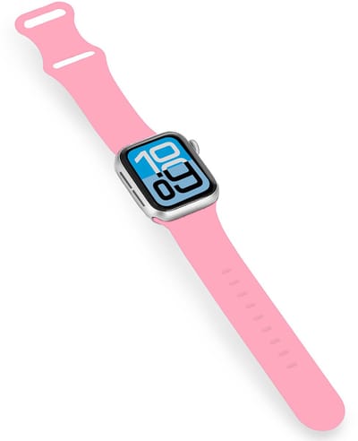 Bandje Geschikt voor Apple Watch 1, 2, 3, 4, 5, 6, 7, 8, 9, SE - 38/40/41 mm Siliconen Verstelbaar Polsband - Horloge Bandje - Roze