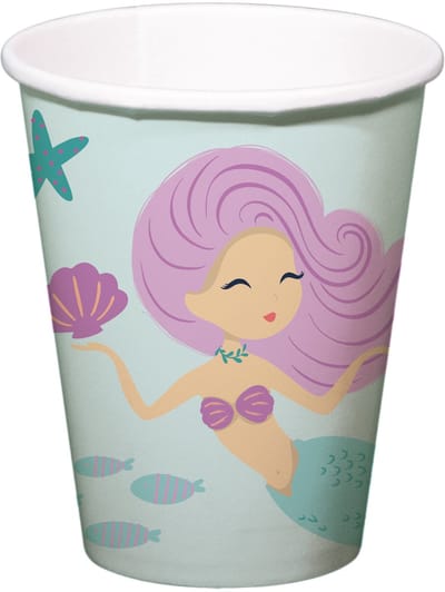 Bekers - Mermaid Magic - 250 ml - 8 stuks