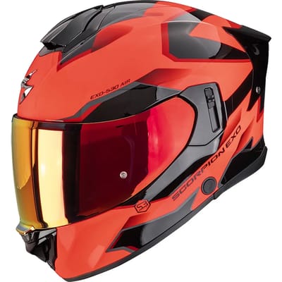 Scorpion EXO-530 Clip Red Black - Integraalhelm - Maat XXL - Motorhelm - ECE 22-06 gekeurd
