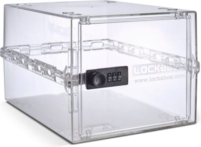 Lockabox One™ Afsluitbare Medicijnkast - Opbergbox met Cijferslot - Kristal