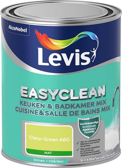 Levis - Easyclean Keuken & Badkamer Mix - Clear Green A60 - Mengverf - 1 L