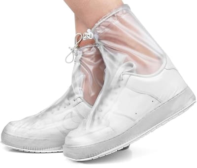 Waterdichte schoenovertrekken, regenschoenovertrekken, transparante, herbruikbare, antislip schoenovertrekken voor buitengebruik, voor dames en heren