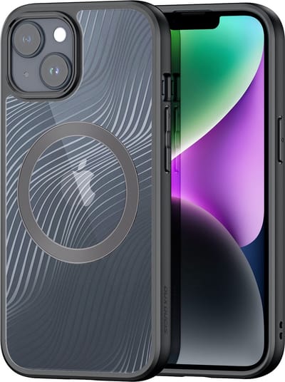 Dux Ducis - Telefoon Hoesje geschikt voor de iPhone 15 Plus - Geschikt voor Magsafe - Back Cover - Aimo Mag Series - Zwart