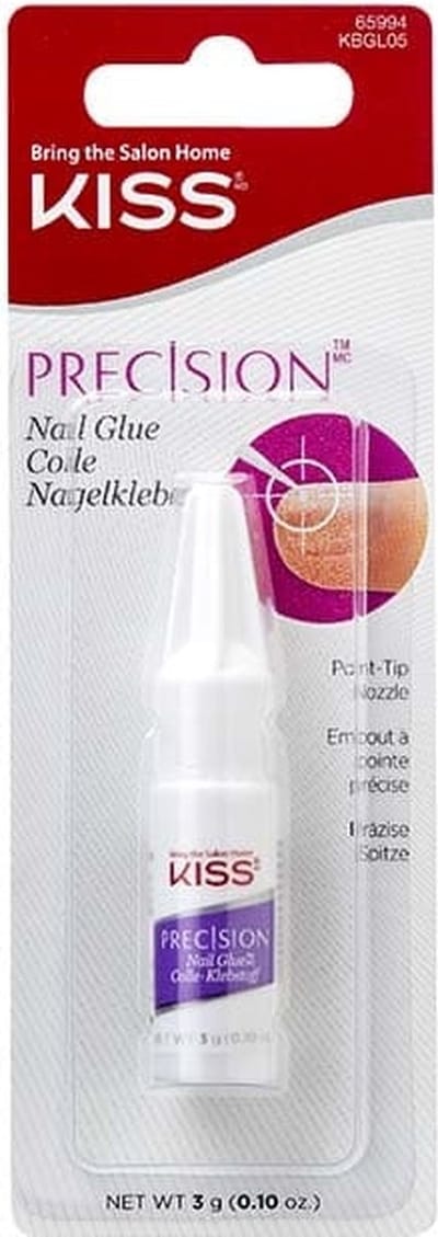 KISS Precision Nagellijm met fijne punt – Professionele nail glue voor Nepnagels & Nagelreparatie – Transparant
