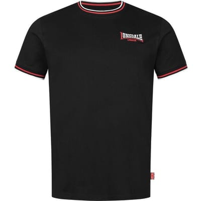 Lonsdale London T-shirt - QUIN - S tot XXL - voor Mannen - zwart