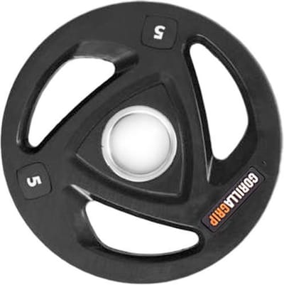 GorillaGrip Halterschijf 5 kg - Rubber gecoat gewichtsschijf