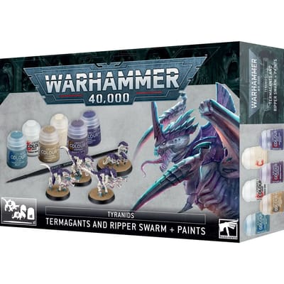 Warhammer 40,000 - Tyranids Termagants And Ripper Swarm + Paints - 60-13