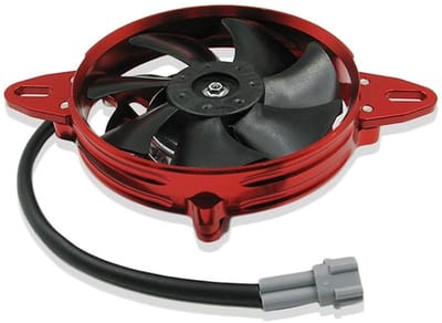 Radiatorventilator Motoronderdelen - Koelventilator Motor - Motor Koel Houden - Snelle Warmteafvoer - 12V - Rood
