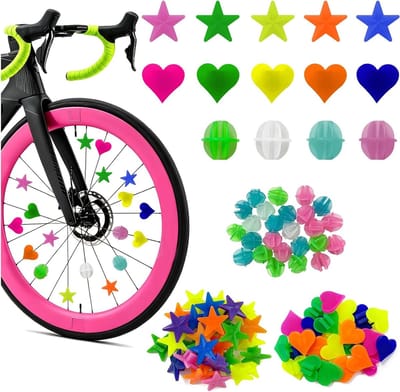 Kleurrijke fietsspaken van plastic in gemengde kleuren voor een opvallende uitstraling en betere zichtbaarheid