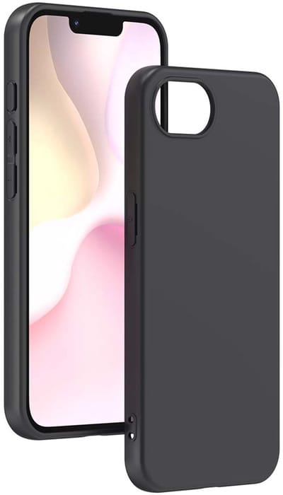 Bigben Connected, Hoesje geschikt voor Apple iPhone 16e - Flexibel Siliconen SoftTouch, Zwart