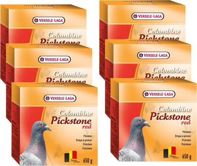 Colombine Piksteen Rood - Duivensupplement - 6 x 650 g