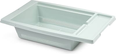 Plasticforte Keuken gootsteen vergiet - kunststof - afdruiprek - 43 x 27 x 10 cm - mintgroen - Handige keuken artikelen
