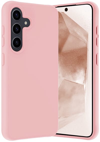 Hoes - Geschikt voor Samsung Galaxy A56 - Sterk & Shockproof - Hoesje Cover - Siliconen Case - Lichtroze