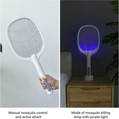 2 in 1 Elektrisch Oplaadbare vliegen / muggenmepper - UV-lamp - USB Oplaadbaar