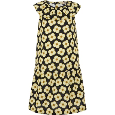 Regatta Meisjes Orla Kiely Spinning Bloemenjurk (Zwart)