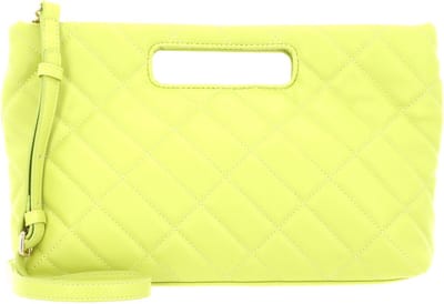 SEIDENFELT MANUFAKTUR Handtas Schoudertas Atna Oversize Clutch Bitter Lemon / Gold Lichtgroen