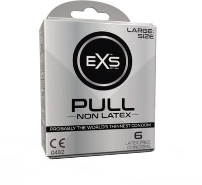 EXS Pull On Large - 6 latexvrije condooms met pull-on strip