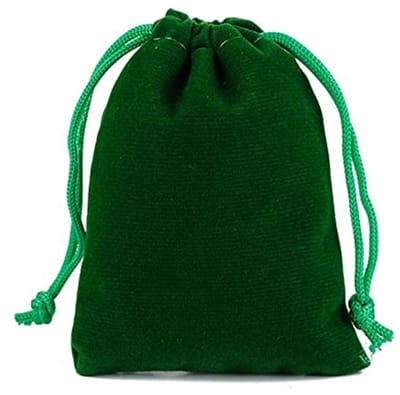 Allecto - fluwelen zakjes - cadeauzakjes - grote zakjes met trekkoord - groen - sieradenzakjes - perfect voor bruiloft en feest