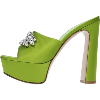 Le Silla groene sandalen