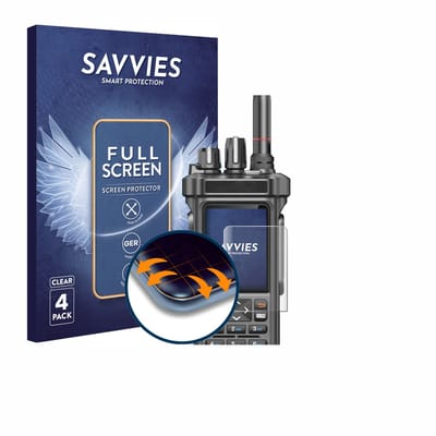 Savvies - Screenprotector voor Radtel RT-950 Pro - Folie Beschermfolie transparant volledig dekking 4 Stuks