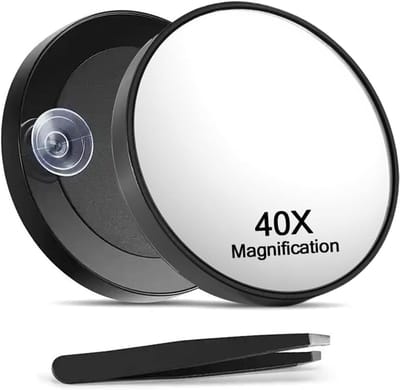 aladdien - Vergrotende spiegel - Make-up applicatie - Handig formaat - Precisiespiegel - Voor nauwkeurige wenkbrauw epilatie - 9 cm