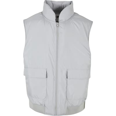 Urban Classics - Clean Puffer Mouwloos jacket - XXL - Grijs