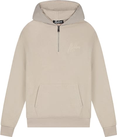 Malelions Fleece Nylon Half Zip Hoodie