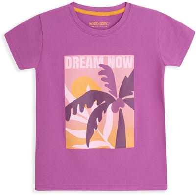 4PRESIDENT T-shirt meisjes - Willowherb - Maat 104 - Meiden shirt