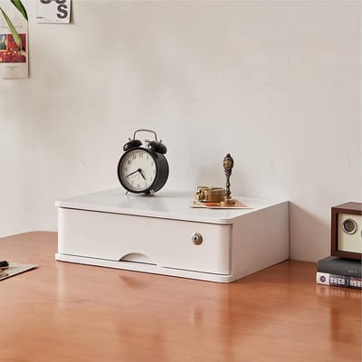 Bureau Opberger - Ladekast Bureau - Werkplek Organiseren - Afsluitbare Lades - 40x28 cm - Houtkleur