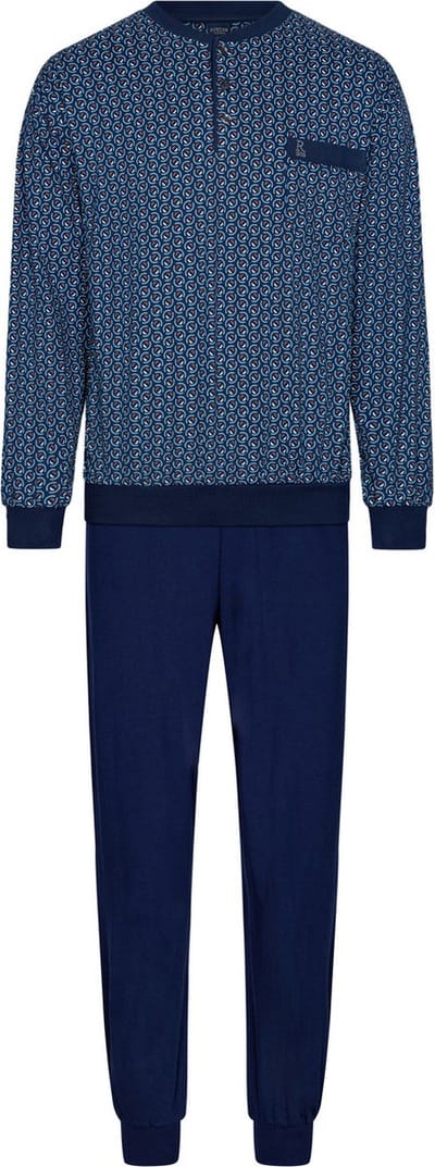 Katoenen Robson pyjama heren - Blauw - Maat - 54