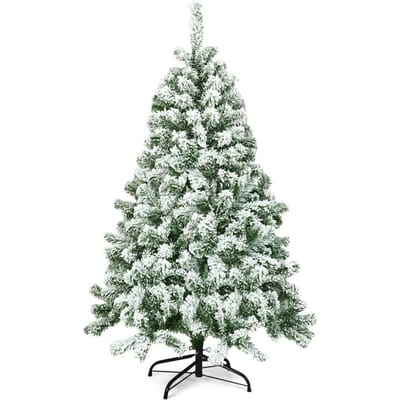 Coast Besneeuwde Kunstkerstboom Wit – 97,5 x 180 cm – Met 928 Takpunten en Metalen Standaard