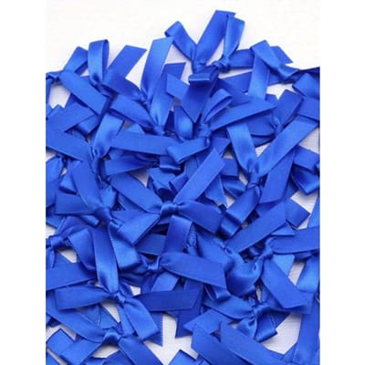 50 Stuks/Zak 4cm Lintstrik Met Verschillende Kleuren Voor Cadeaudecoratie En Het Maken Van Haarpin Hoofddeksels Terug Naar School Valentijnsdag 50pcs blauw