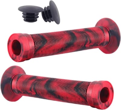 Fietsstuurgrepen - Handgrepen - Comfortabel Fietsen - Antislip Textuur - 15cm Lengte - Rood