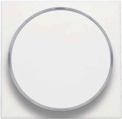 Niko Afwerkingsset met doorschijnende ring zonder symbool voor drukknop 6 A met amberkleurige led met E10-lampvoet, white - 101-64006