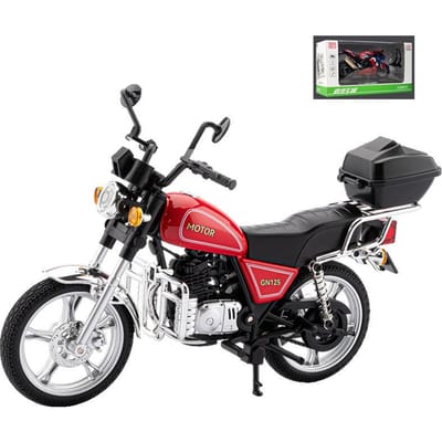1/12 Suzuki Gn125 Legering Klassieke Vrije Tijd Sport Motor Diecast Metaal Straat Cruiser Motorfiets Model Geluid Licht Kinder Speelgoed Cadeau