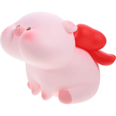 Spaarpot Geld Munt Bank Geldbesparingsdoos Vorm van Varken Schattige Tafeldecoratie Geldkist Muntbank Desktop Spaarpot white