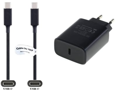 OneOne 20W snellader + 0,5m sterke USB C naar C kabel. PD lader. Oplader adapter past op Motorola Moto e14, Moto e15, Moto G / G Power, Moto G04, Moto G04s, Moto G05, Moto G14, Moto G15, Moto G24, Moto X50 Ultra