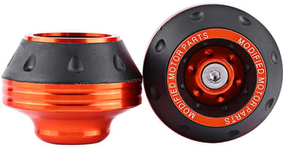 NTHProducts - Aluminum Frame Sliders - Valbescherming - Oranje - Voor Motor Scooter - Fork Wheel Sliders - Ideaal voor Veiligheid - Upgrade Beschermi