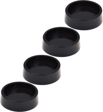 Meubilair Caster Cups - Vloerbeschermers Wielen - Meubels Beschermen - Slijtvast Rubber - Binnendiameter 4 cm - Zwart